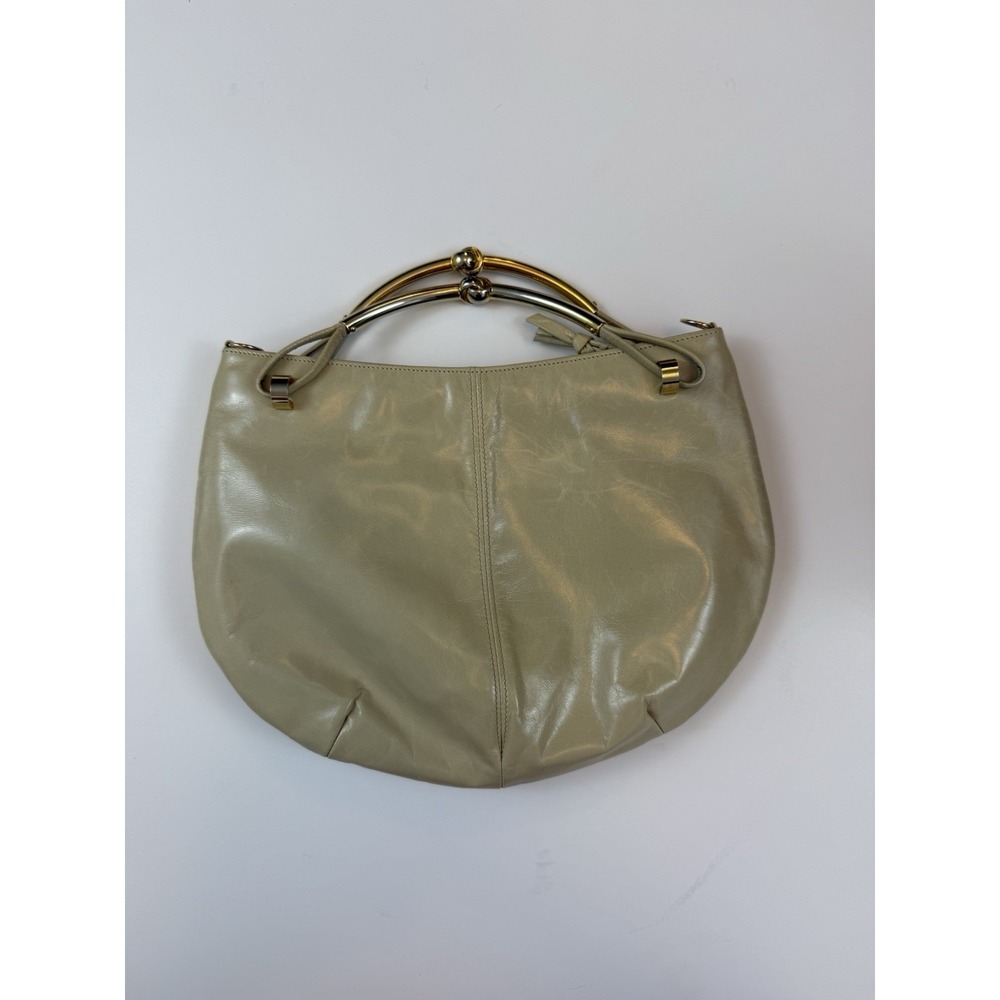 Rodo Beige Gold Metal Hardware Vintage Handbag Made in Italy